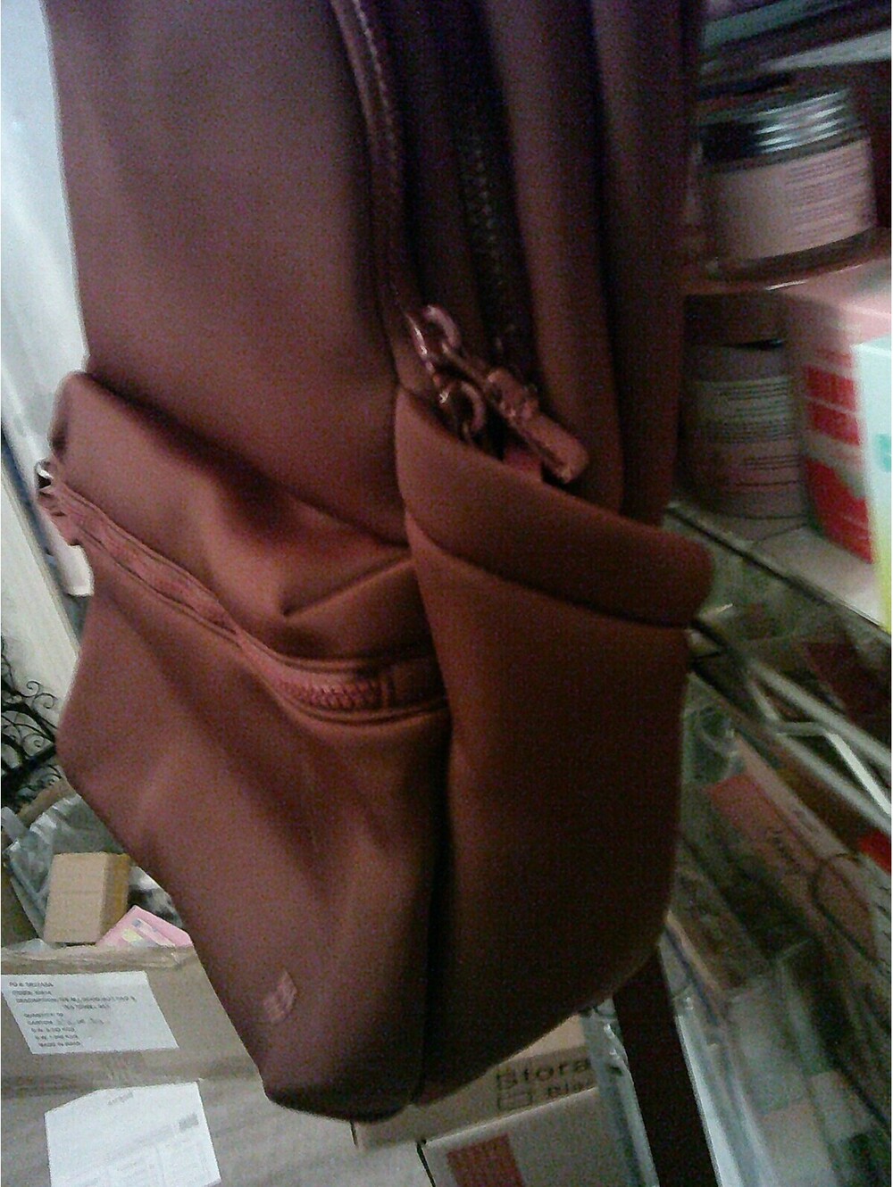 All In Motion Maroon Soft Shell Backpack - Picture 3 of 7